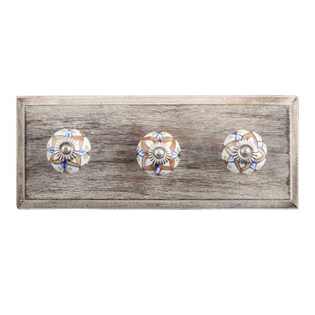 Necklace Ceramic Wooden Hooks